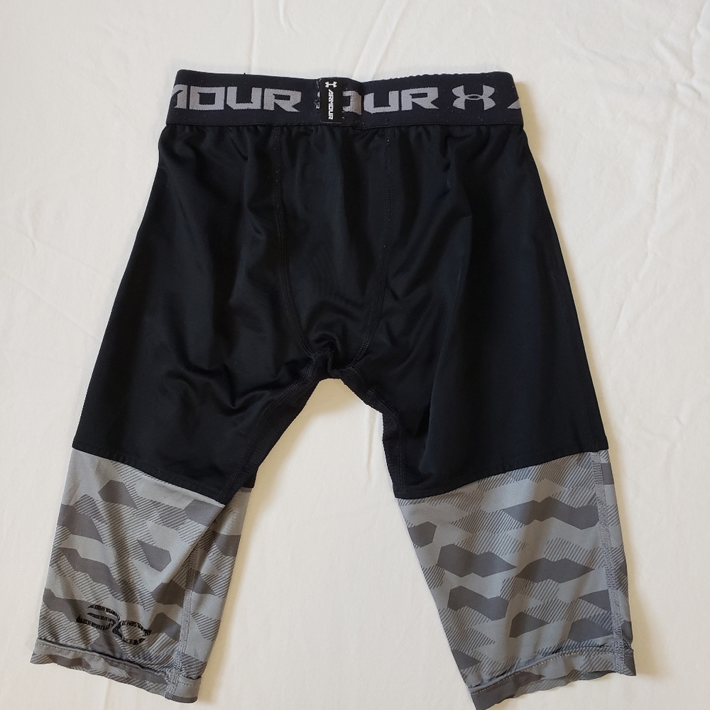 Under Armour Heatgear Sport Compression Tight Youth 3/4 Black Size Y Xs/JTP/EP - Picture 5 of 6
